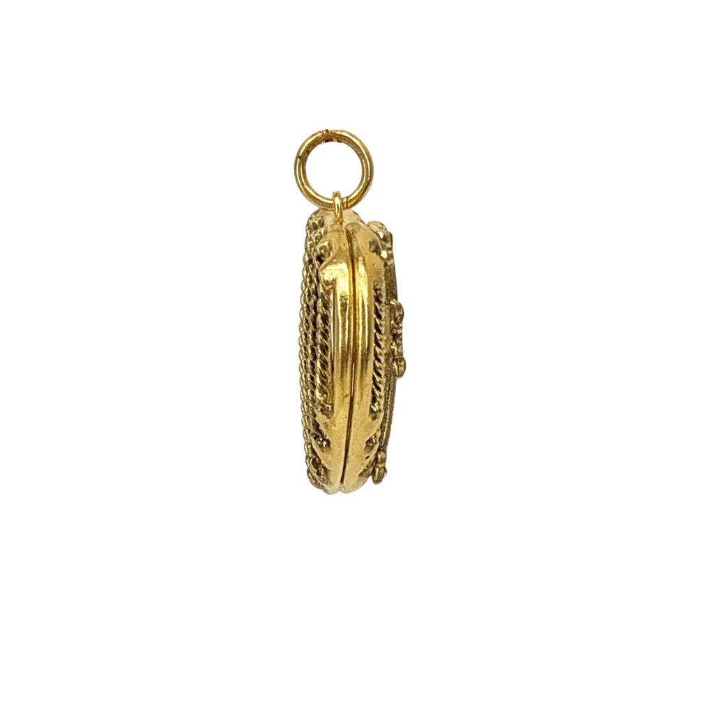 VIRGINS SAINTS & ANGELS VSA Caged Heart Cross Charm - flyKAMP
