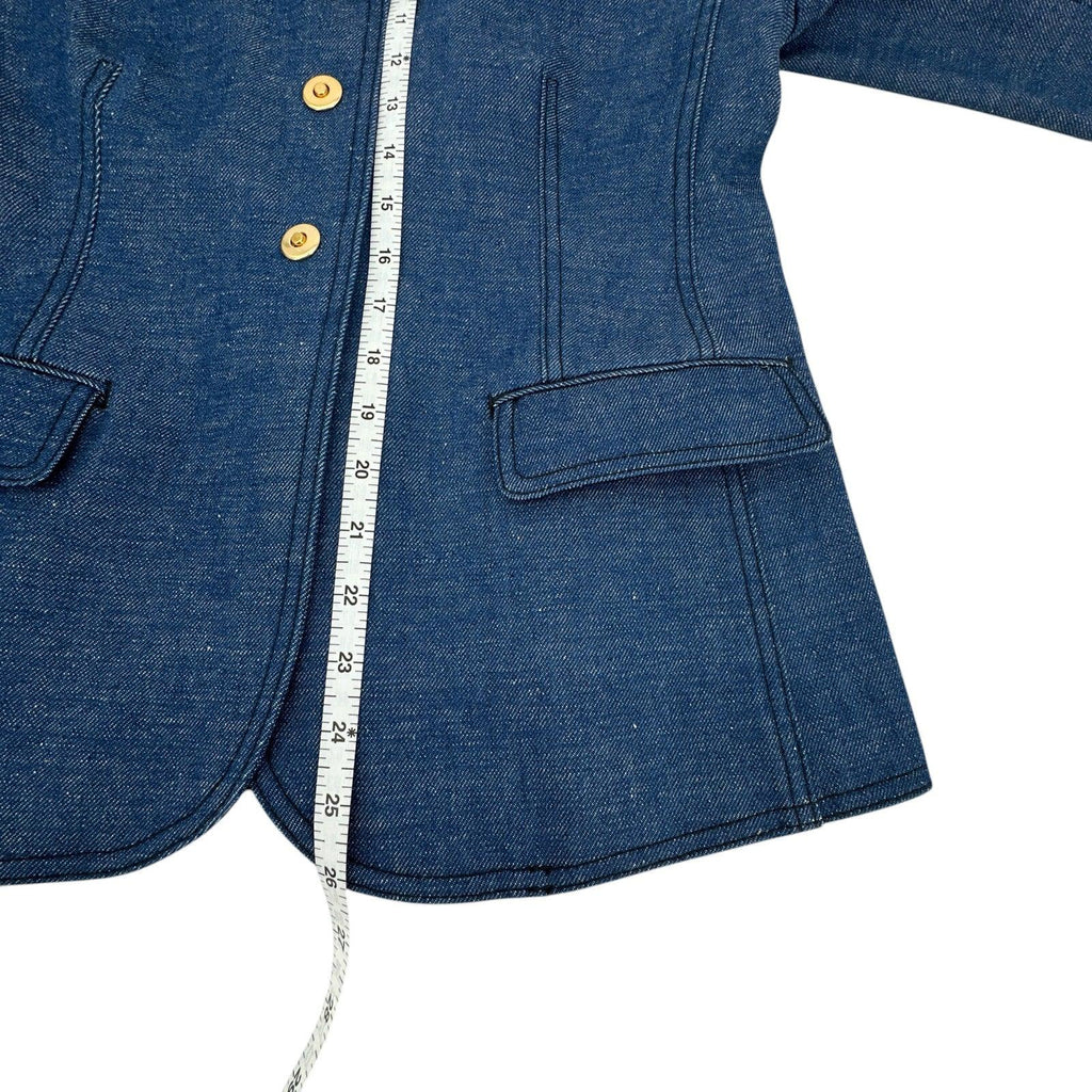 TORY BURCH Raw Denim Blazer in Unwashed Rinse 4|S - flyKAMP