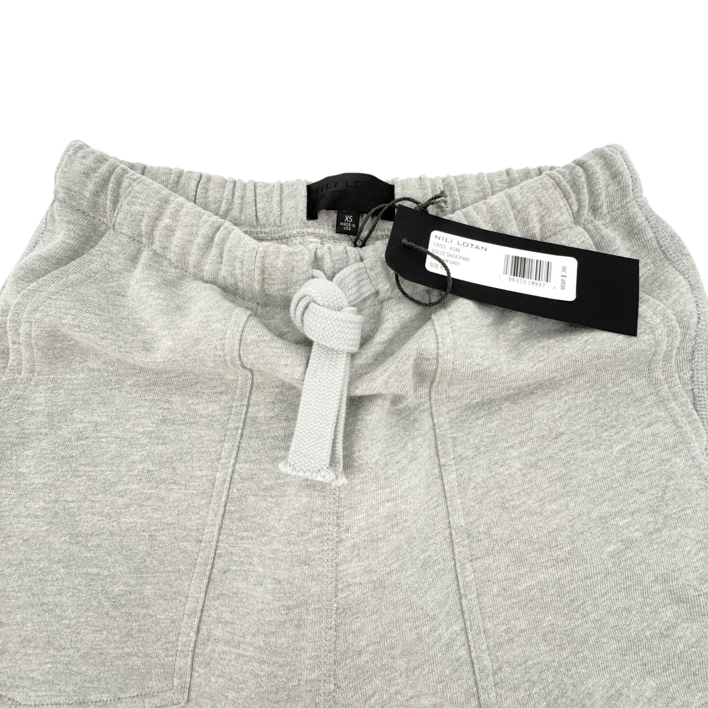NILI LOTAN Dulce Sweatpant in Heather Grey XS