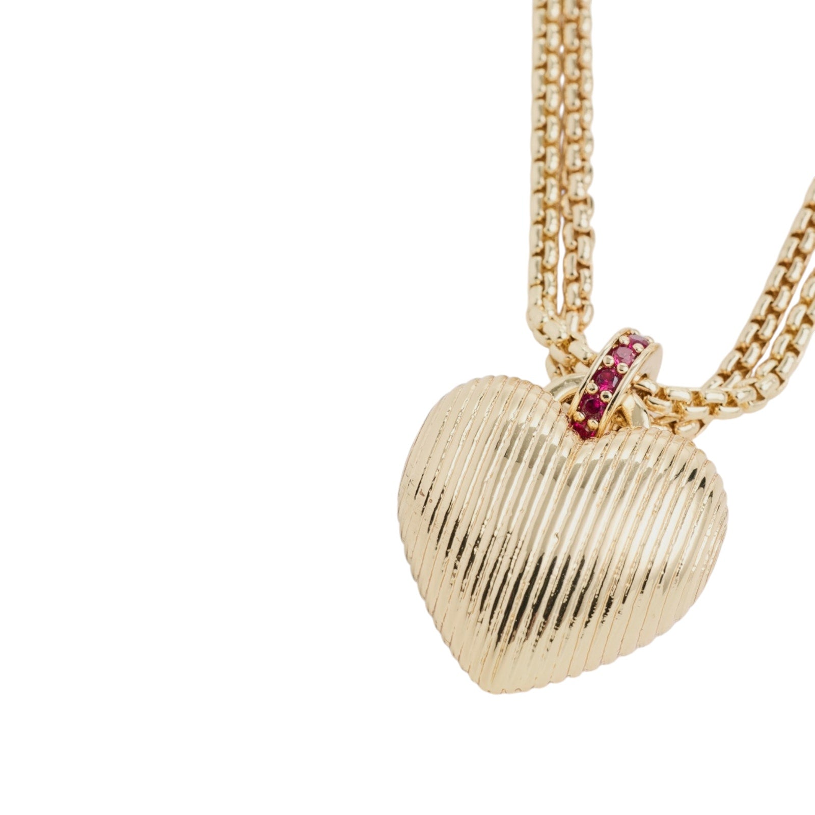 ROXANNE ASSOULIN The Textured Heart Necklace Roxanne Assoulin