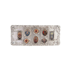 VIRGINS SAINTS & ANGELS VSA Retablo Framed Buckle in Silver