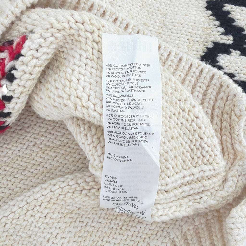 ANTHROPOLOGIE Maeve Lovestruck Long-Sleeve Crew-Neck Sweater XS Anthropologie