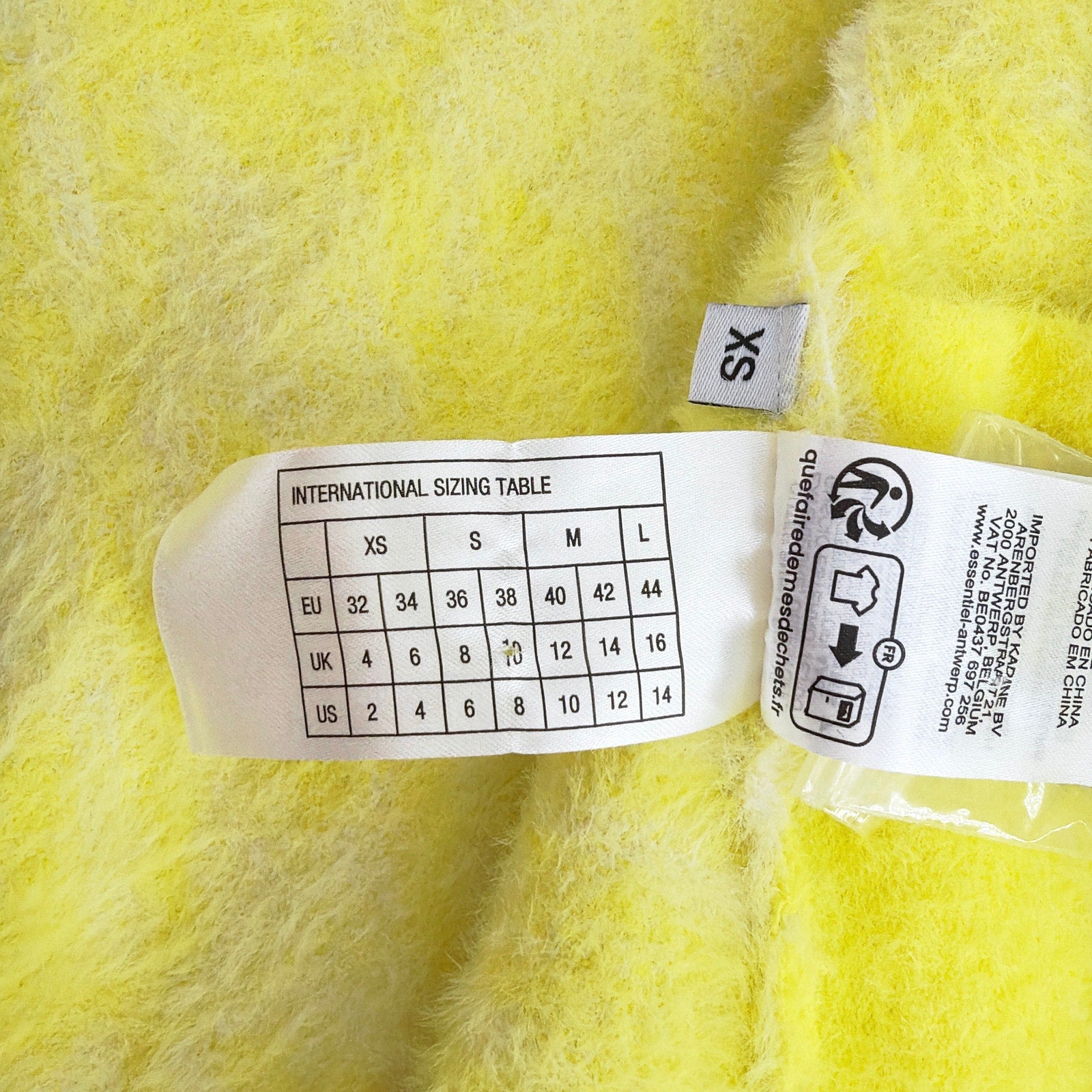 ESSENTIEL ANTWERP Joking Knit Jacket Cardigan in Lemon Squeeze XS Essentiel Antwerp