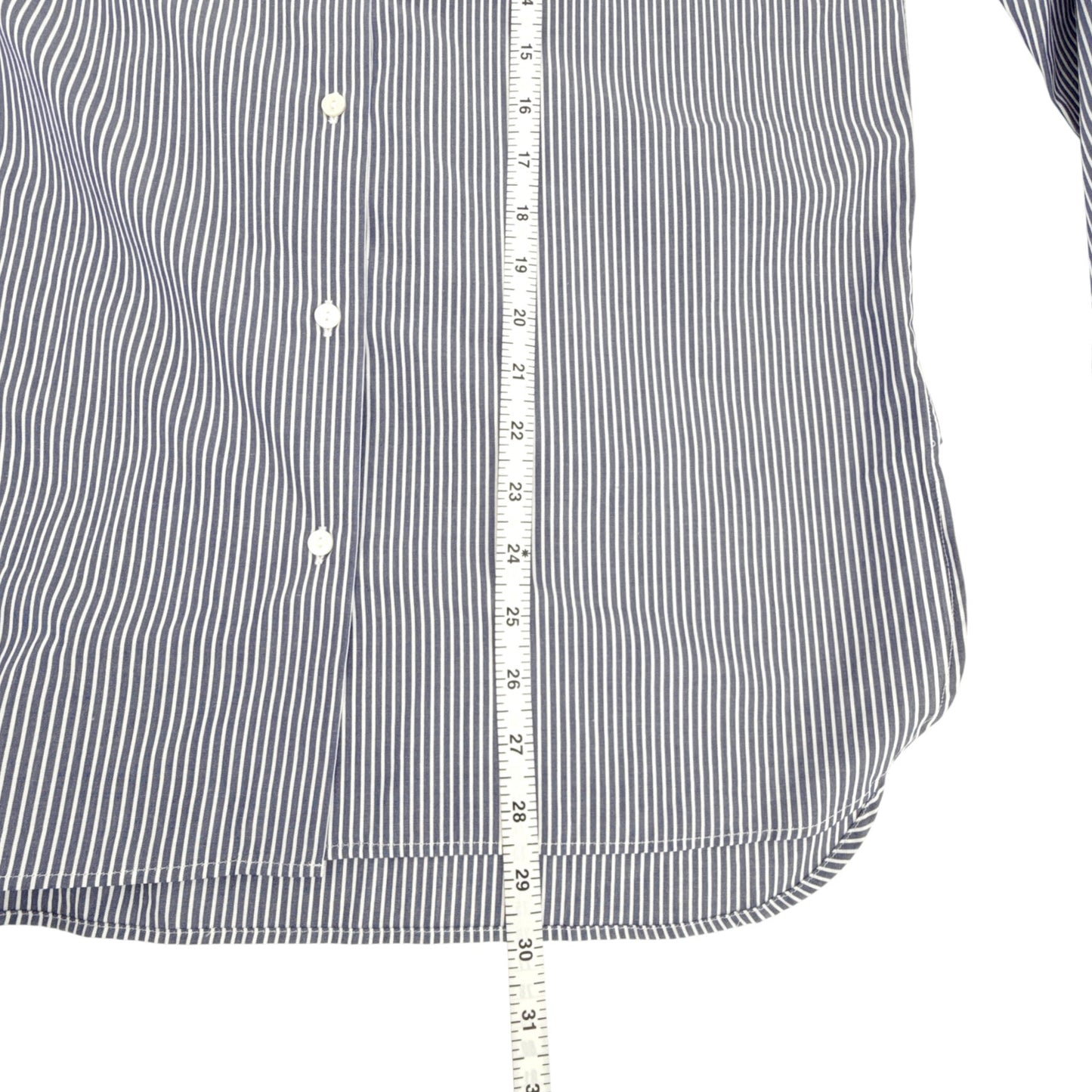 NILI LOTAN Yorke Shirt in Navy & White Stripe XS