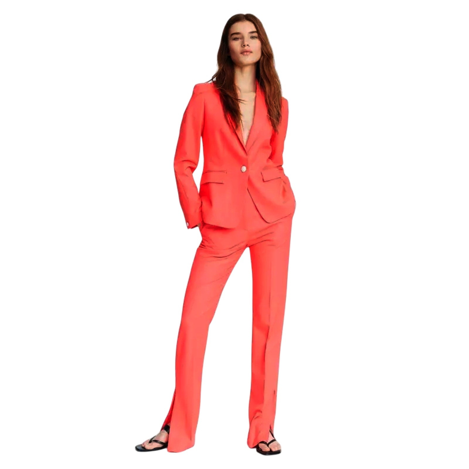 RAG & BONE Lexington Twill Blazer in Bright Pink 2
