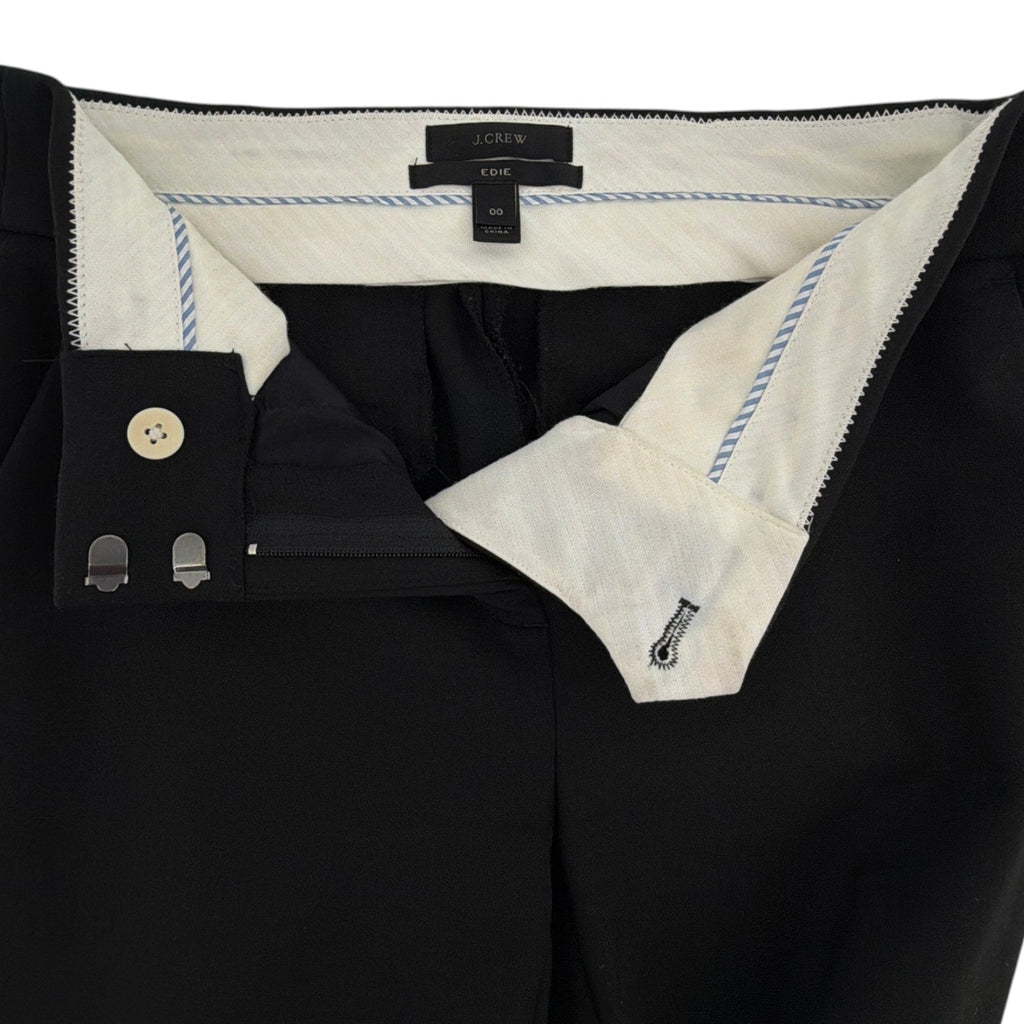 J.CREW 365 Edie Full Length Trouser in Four Season Stretch Black 00 J.CREW