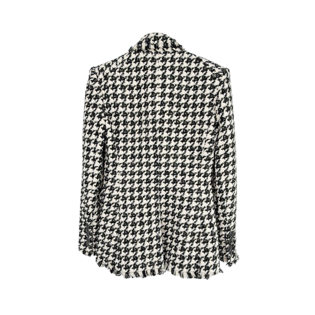 VERONICA BEARD Miller Dickey Jacket in Black & Off-White Houndstooth 2 Veronica Beard