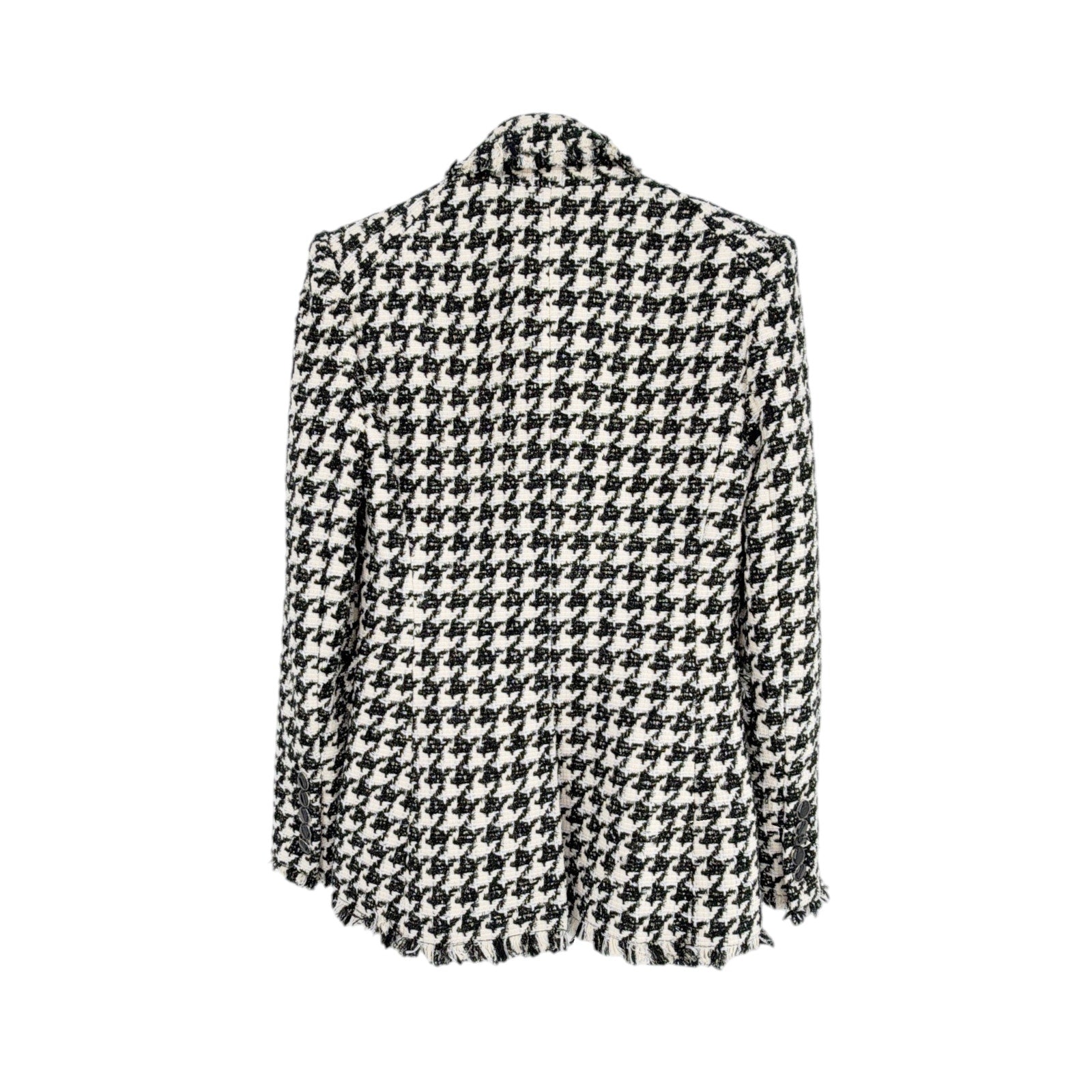 VERONICA BEARD Miller Dickey Jacket in Black & Off-White Houndstooth 2 Veronica Beard