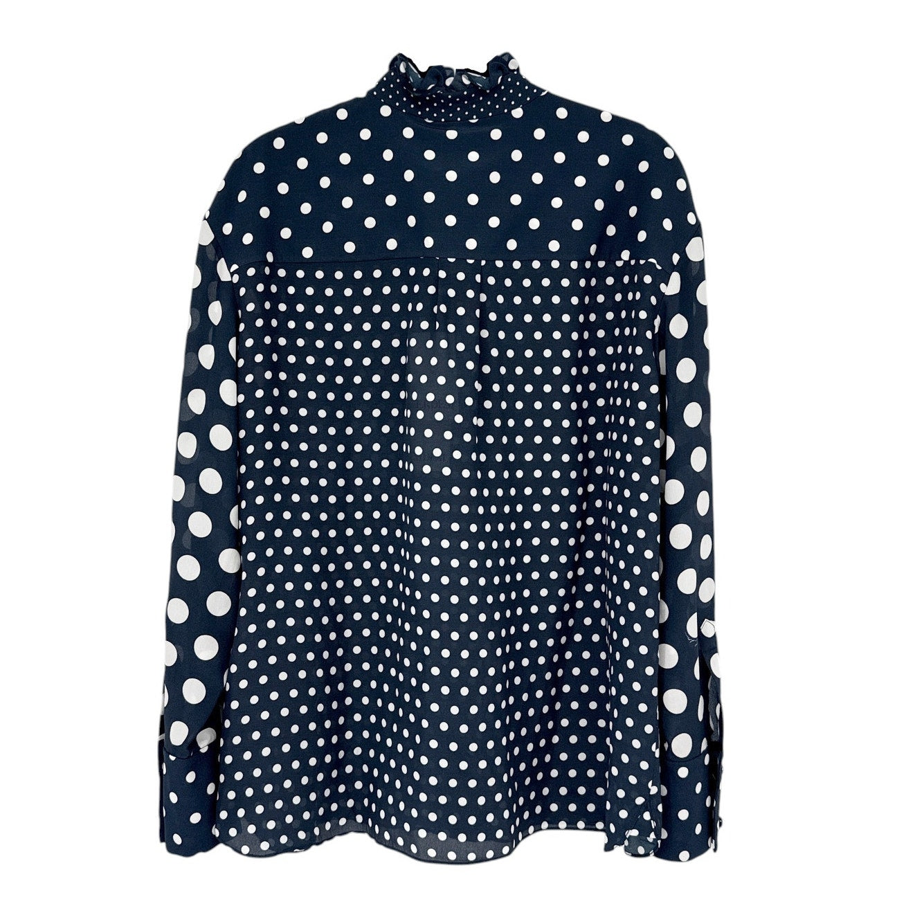 ERDEM Hutchinson Ruffled Silk Top UK10 | S