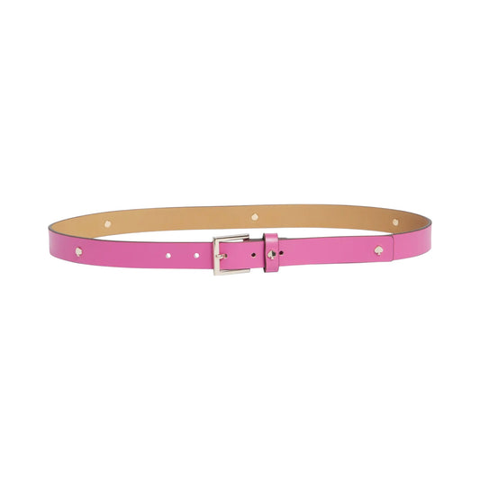 KATE SPADE New York Spade Belt in Rhododendron Grove / Pale Gold S