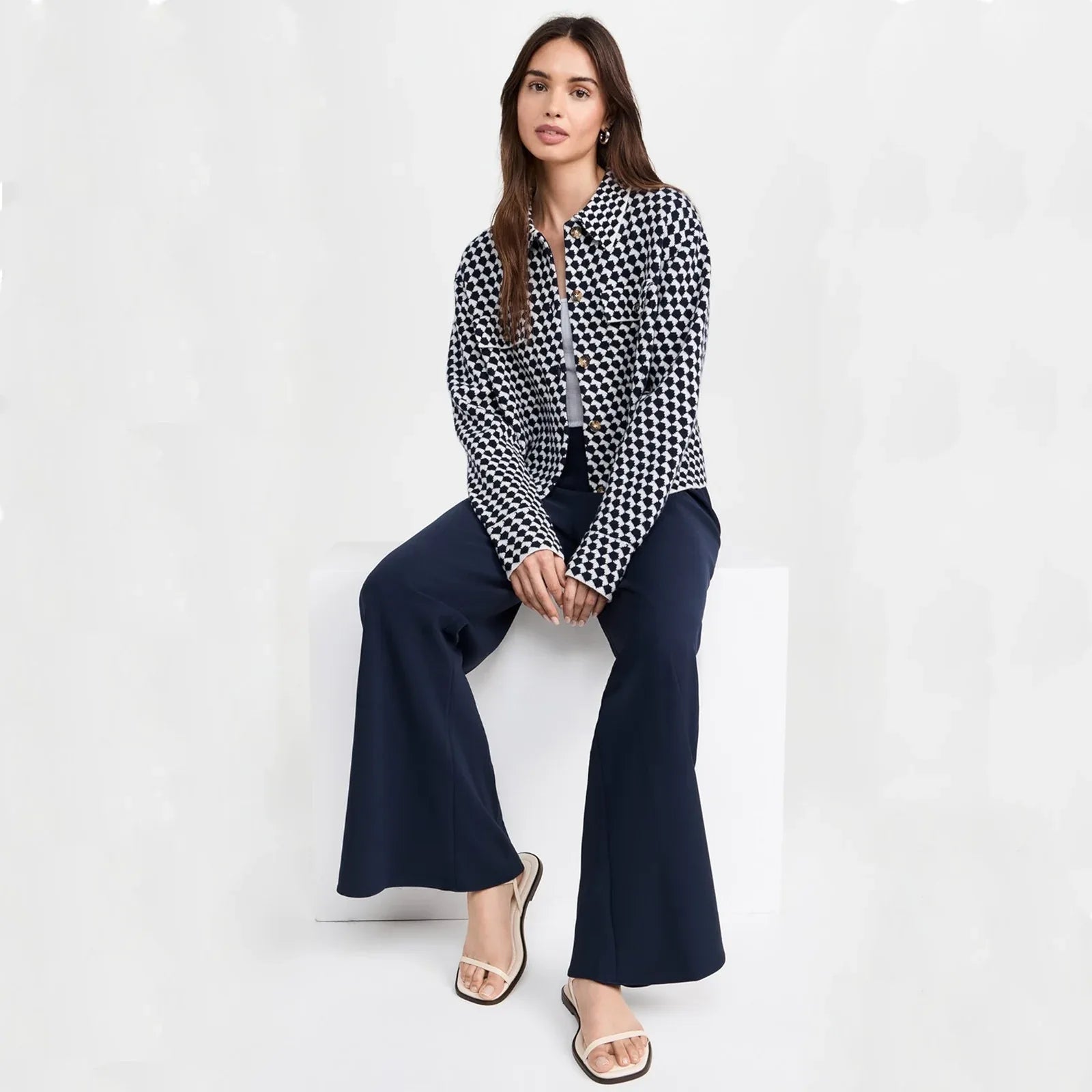 LA LIGNE Patterned Cropped Jane Jacket S - flyKAMP