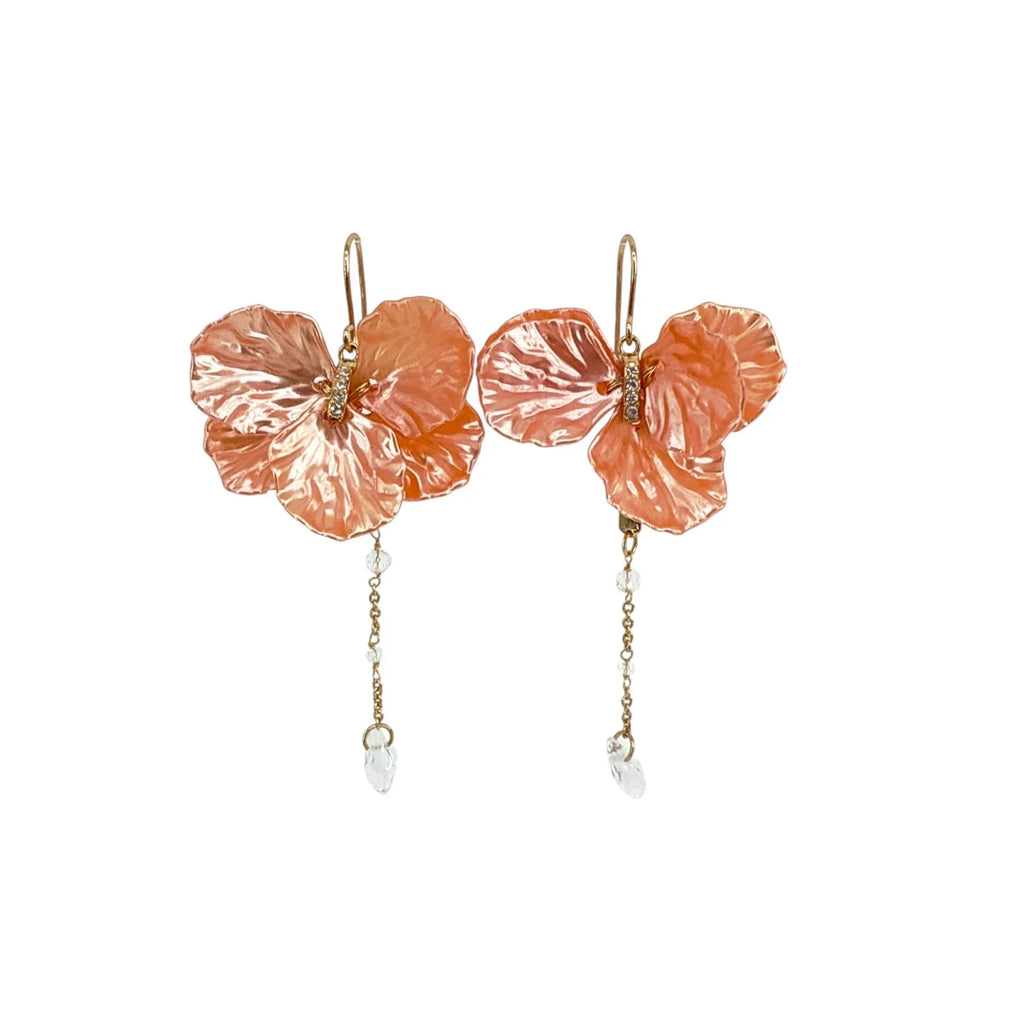 ALEX+ANI New York Botanical Garden Peony Petal Statement Earrings - flyKAMP