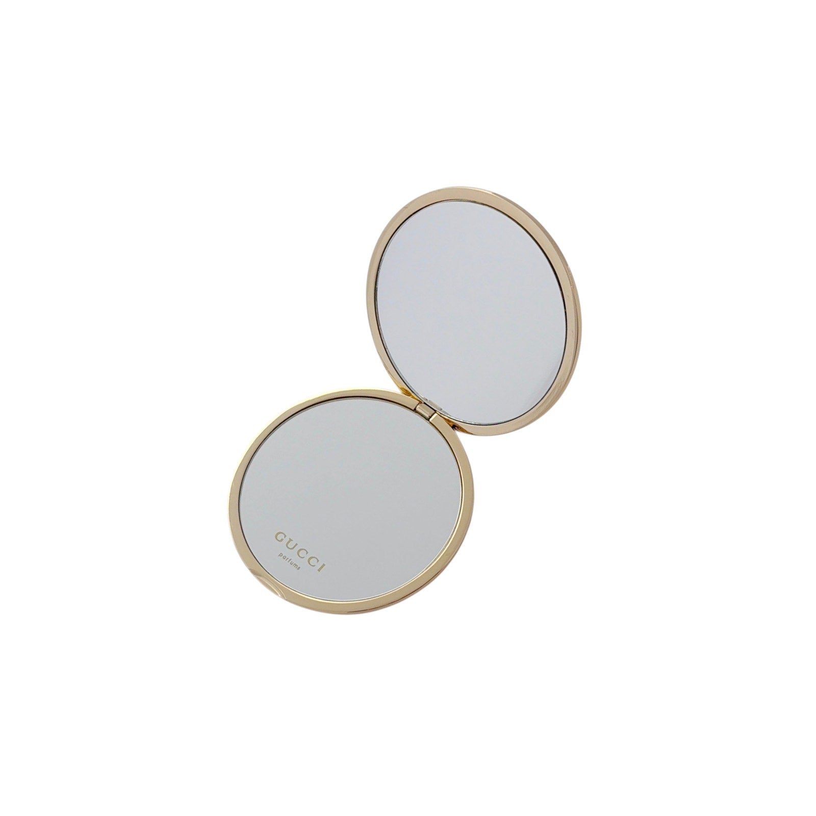 GUCCI Parfums GG Embossed Compact Double-Sided Mirror in Gold Gucci