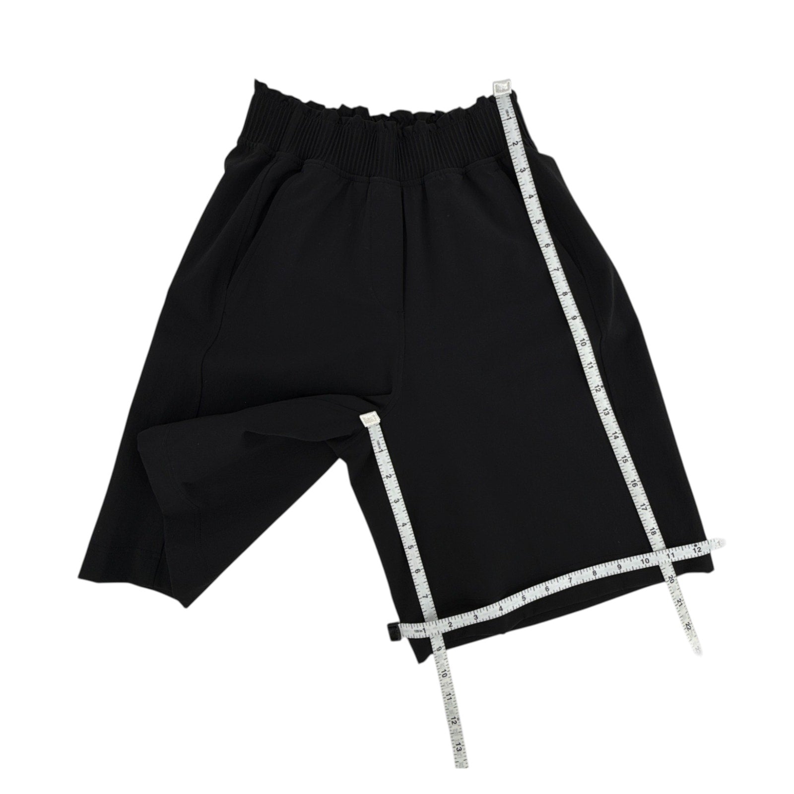 LULULEMON Stretch Woven Ruffle-Waist HR Short 9" in Black XXS Lululemon Athletica