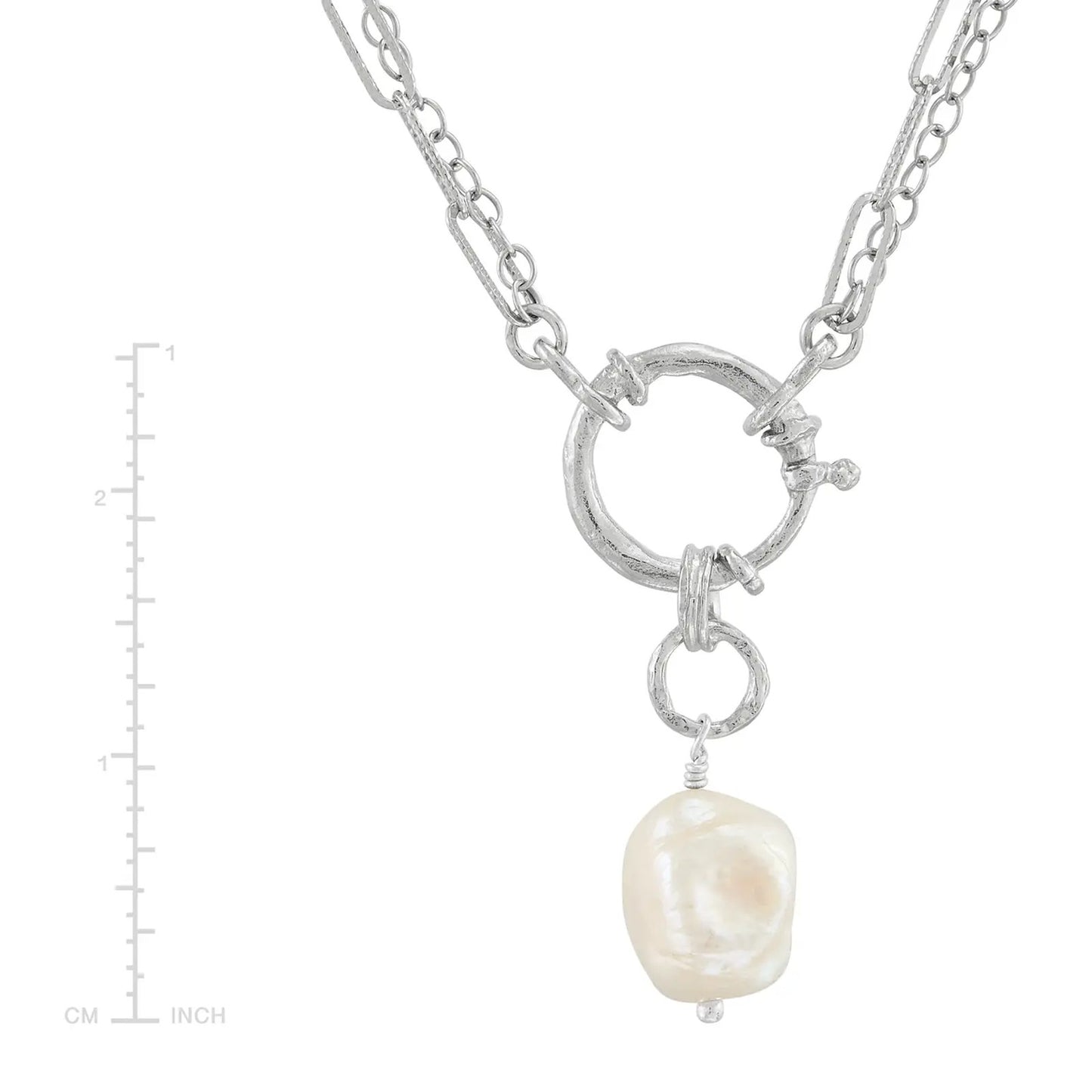 SILPADA Pretty Changes Sterling Silver Freshwater Pearl Pendant Necklace