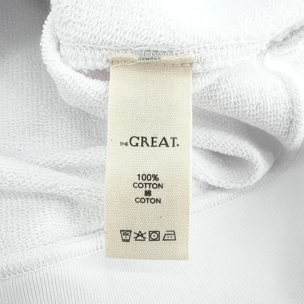 THE GREAT. The Lace Up Hoodie. In True White 0|XS - flyKAMP