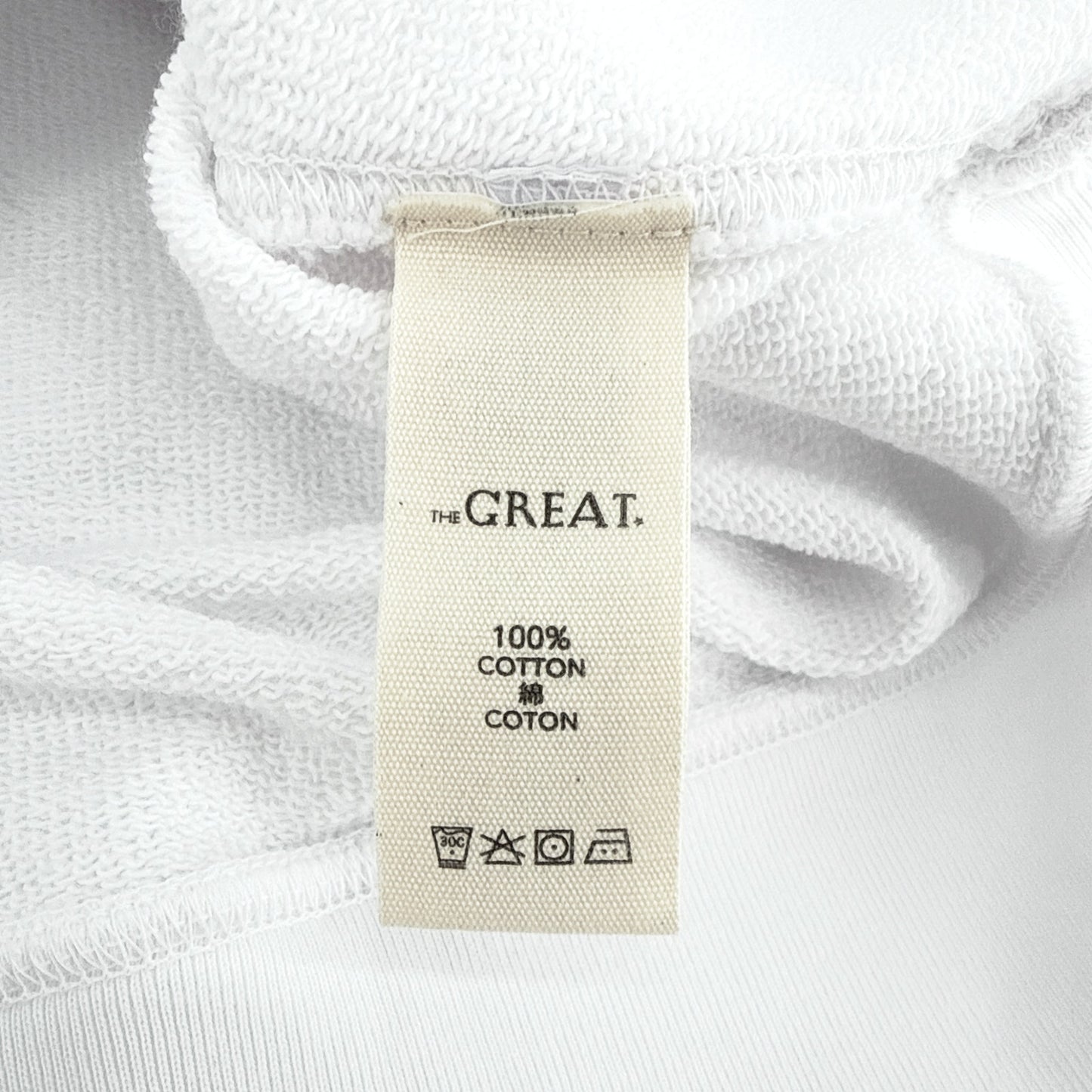 THE GREAT. The Lace Up Hoodie. In True White 0|XS