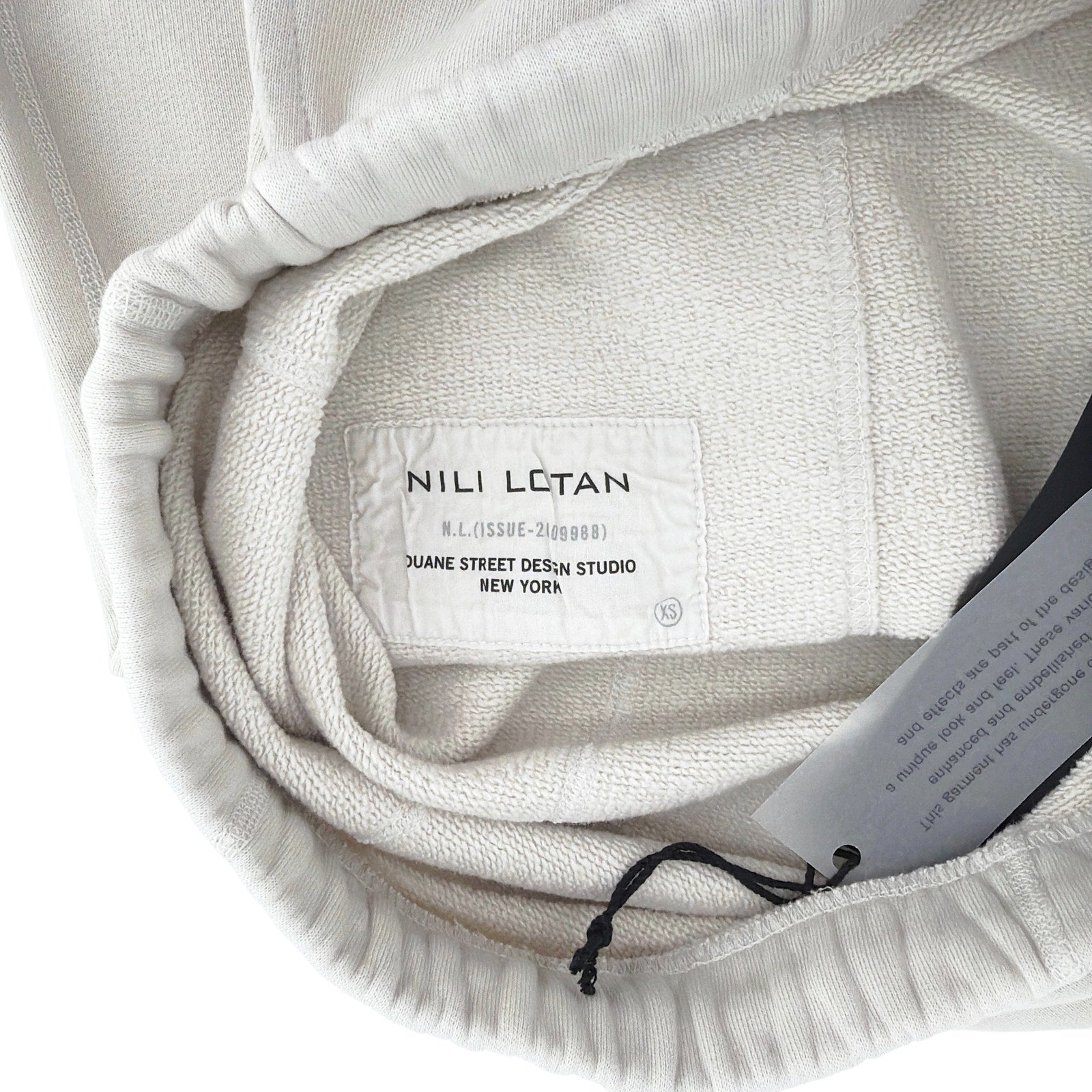 NILI LOTAN SF Sweatpant in Chalk XS Nili Lotan