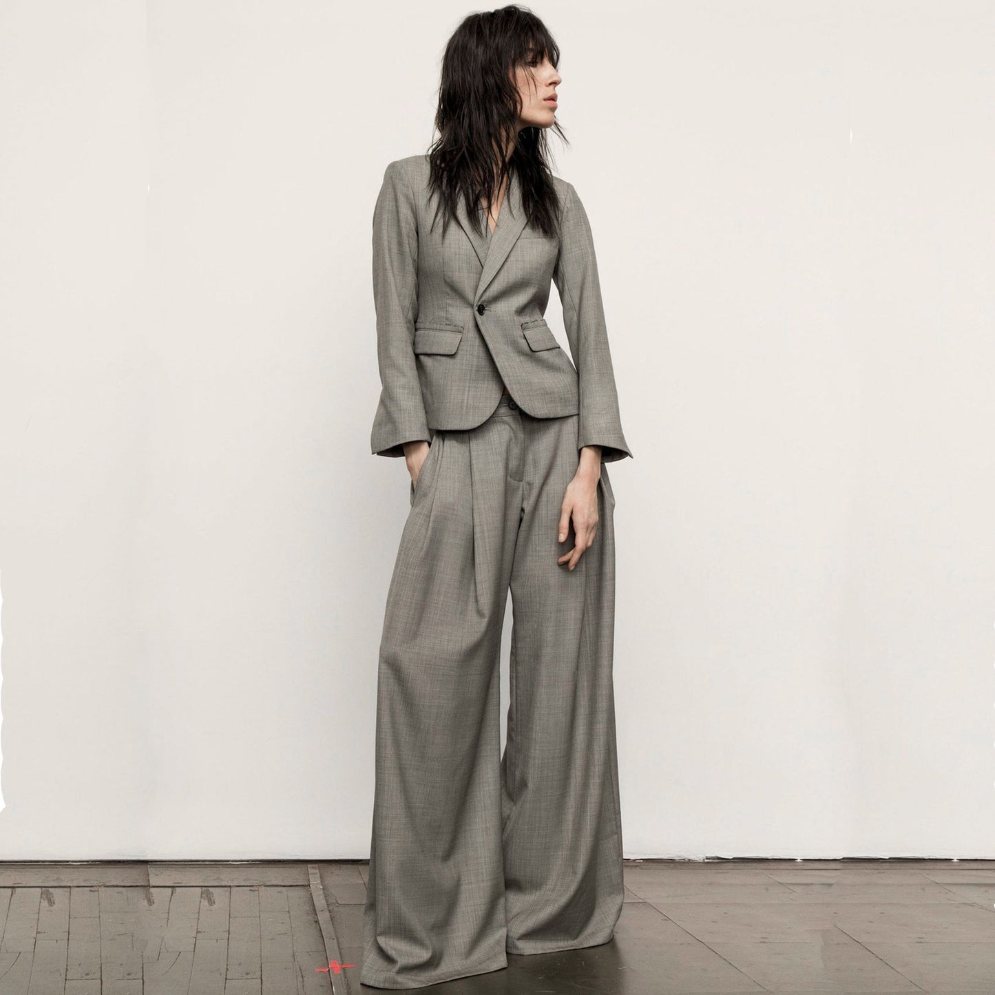 NILI LOTAN Jefferson Jacket Blazer in Grey 8