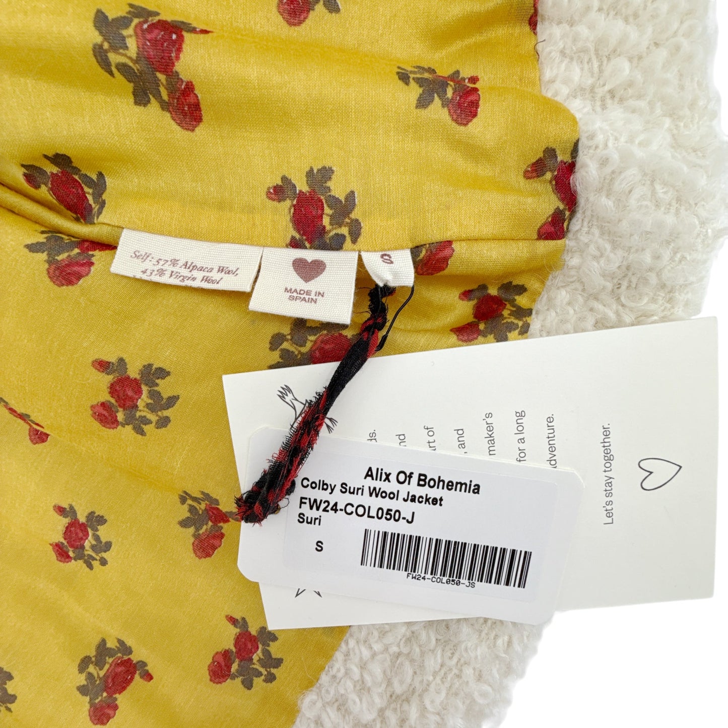 ALIX of BOHEMIA Colby Suri Wool Jacket S