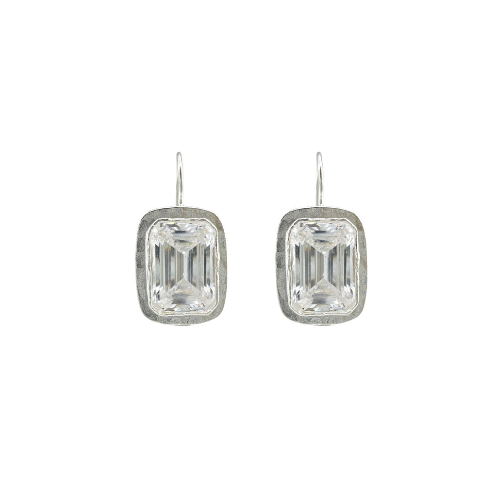 SILPADA Moments to Shine Drop Earrings White Cubic Zirconia