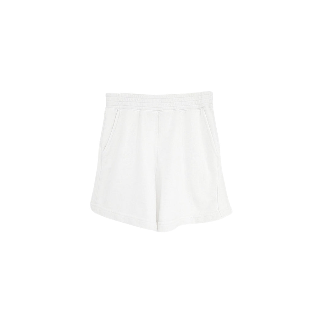 PERFECTWHITETEE Bari French Terry Sweat Short in White XS perfectwhitetee