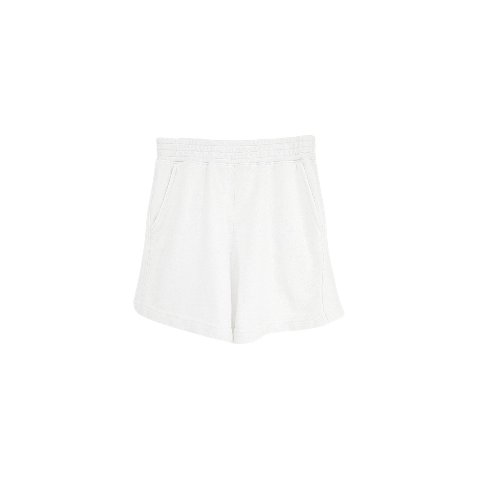PERFECTWHITETEE Bari French Terry Sweat Short in White XS perfectwhitetee