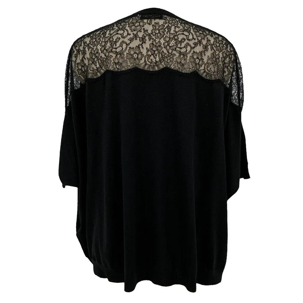 VALENTINO GARAVANI Lace Panel Detail Sweater S - flyKAMP