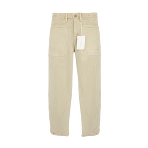 FLYING MONKEY Super High Rise Barrel Fit Jean in Vintage Beige 24
