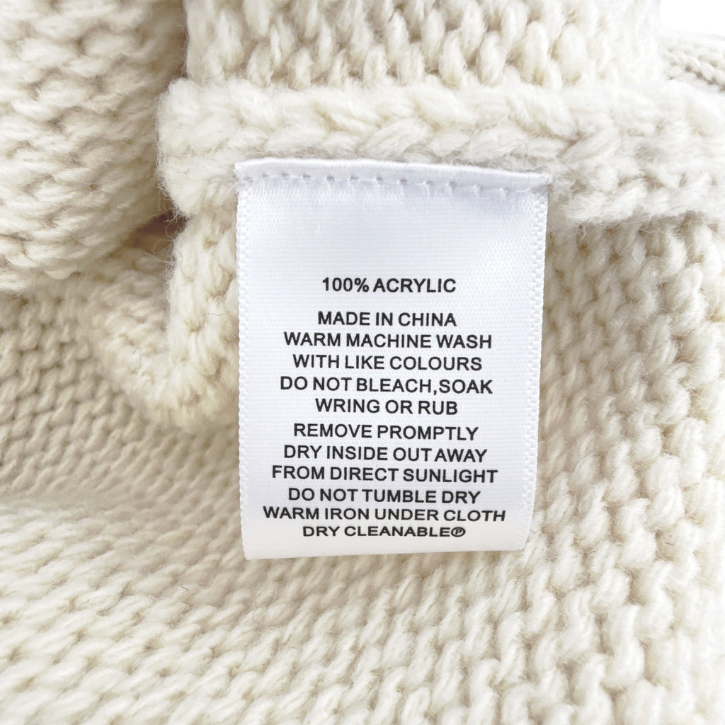 PINK PINEAPPLE Flag Varsity Cardigan in Ivory XS/S Pink Pineapple