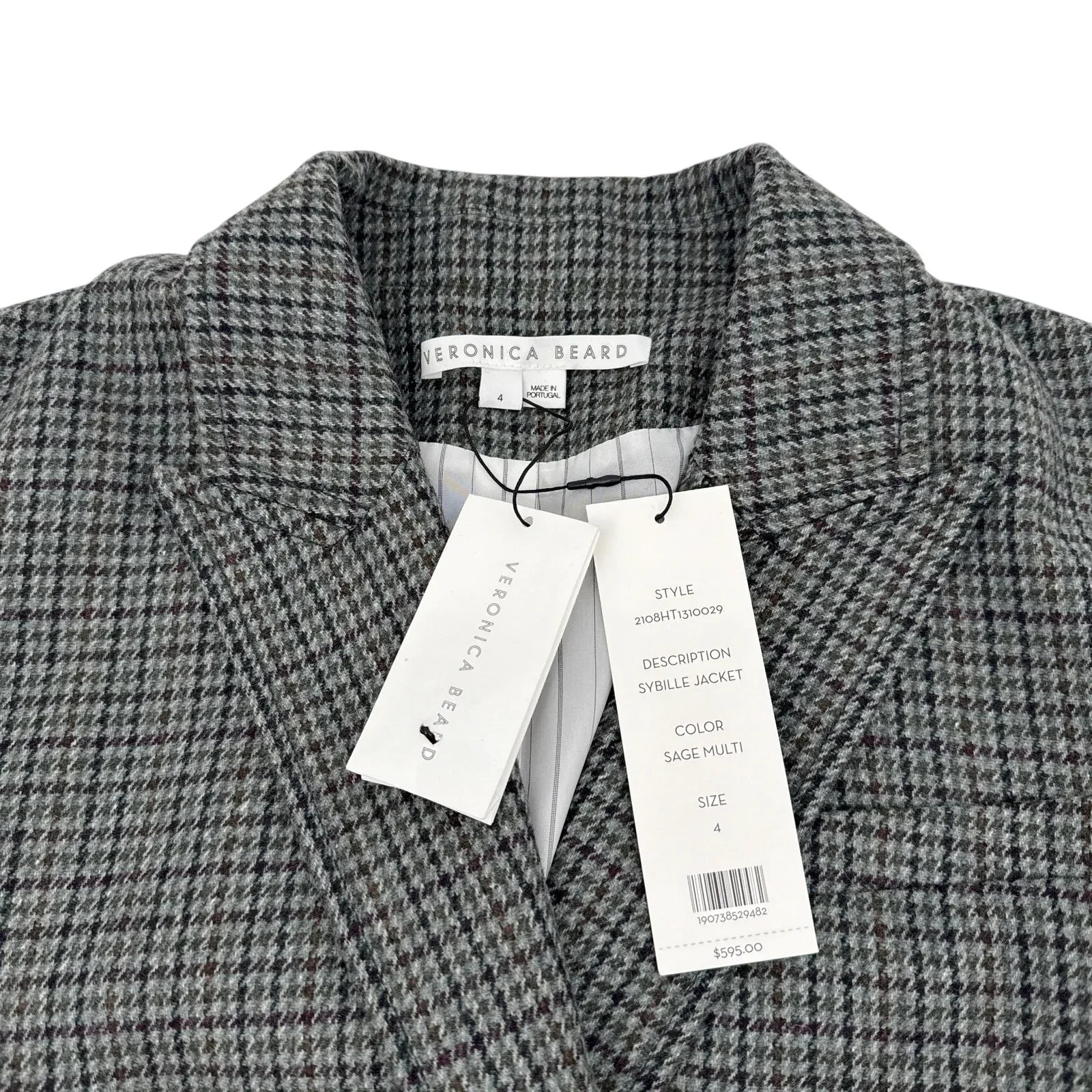VERONICA BEARD Sybille Jacket in Sage Multi 4|S - flyKAMP