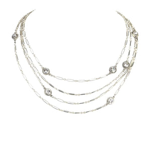 VIRGINS SAINTS & ANGELS VSA Brigid Magdalena Cadena in Silver & Clear