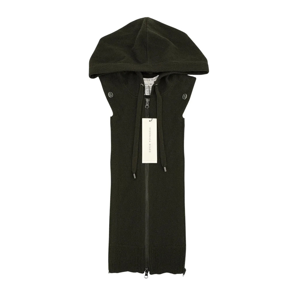 VERONICA BEARD Cashmere Hoodie Dickey || Army - flyKAMP