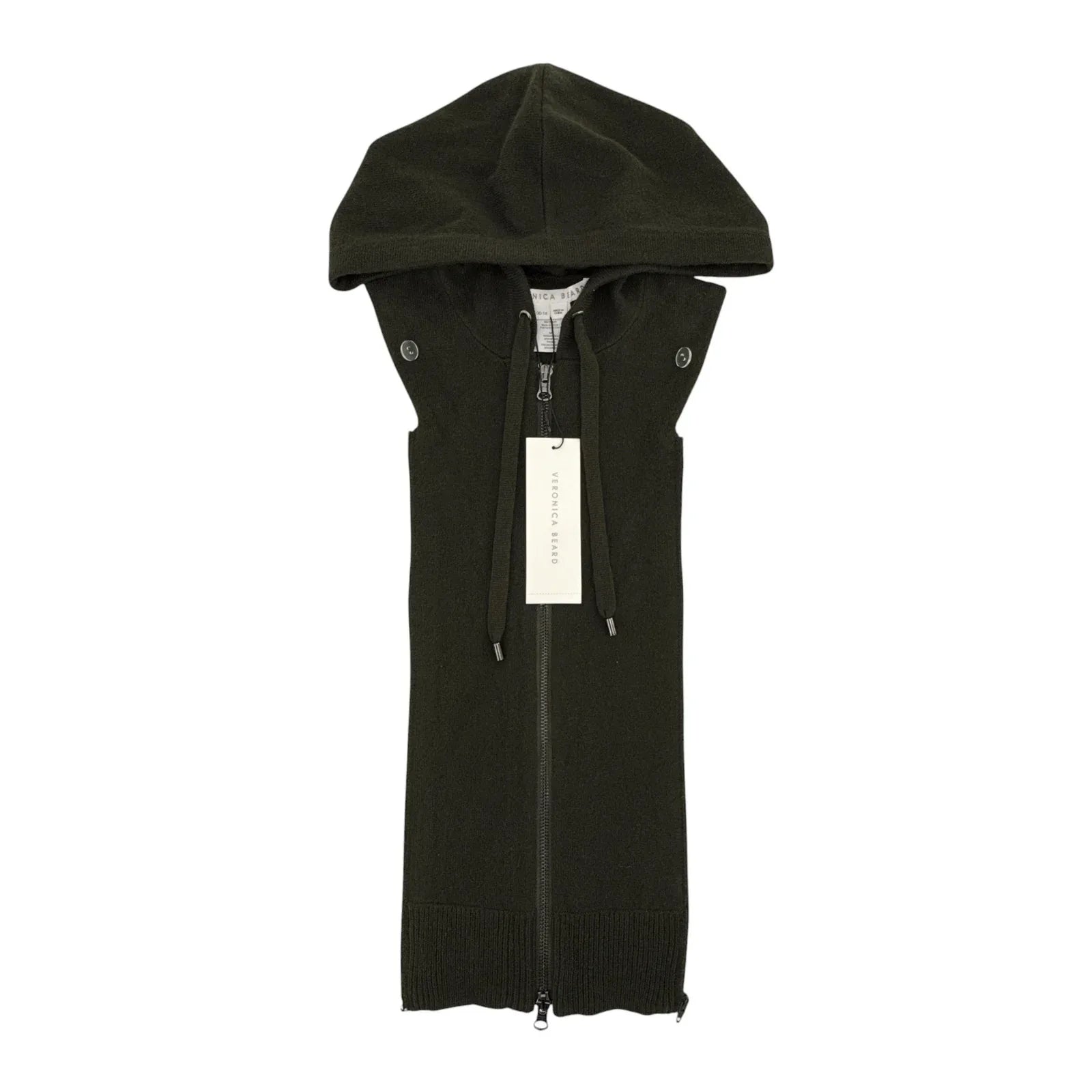 VERONICA BEARD Cashmere Hoodie Dickey || Army - flyKAMP