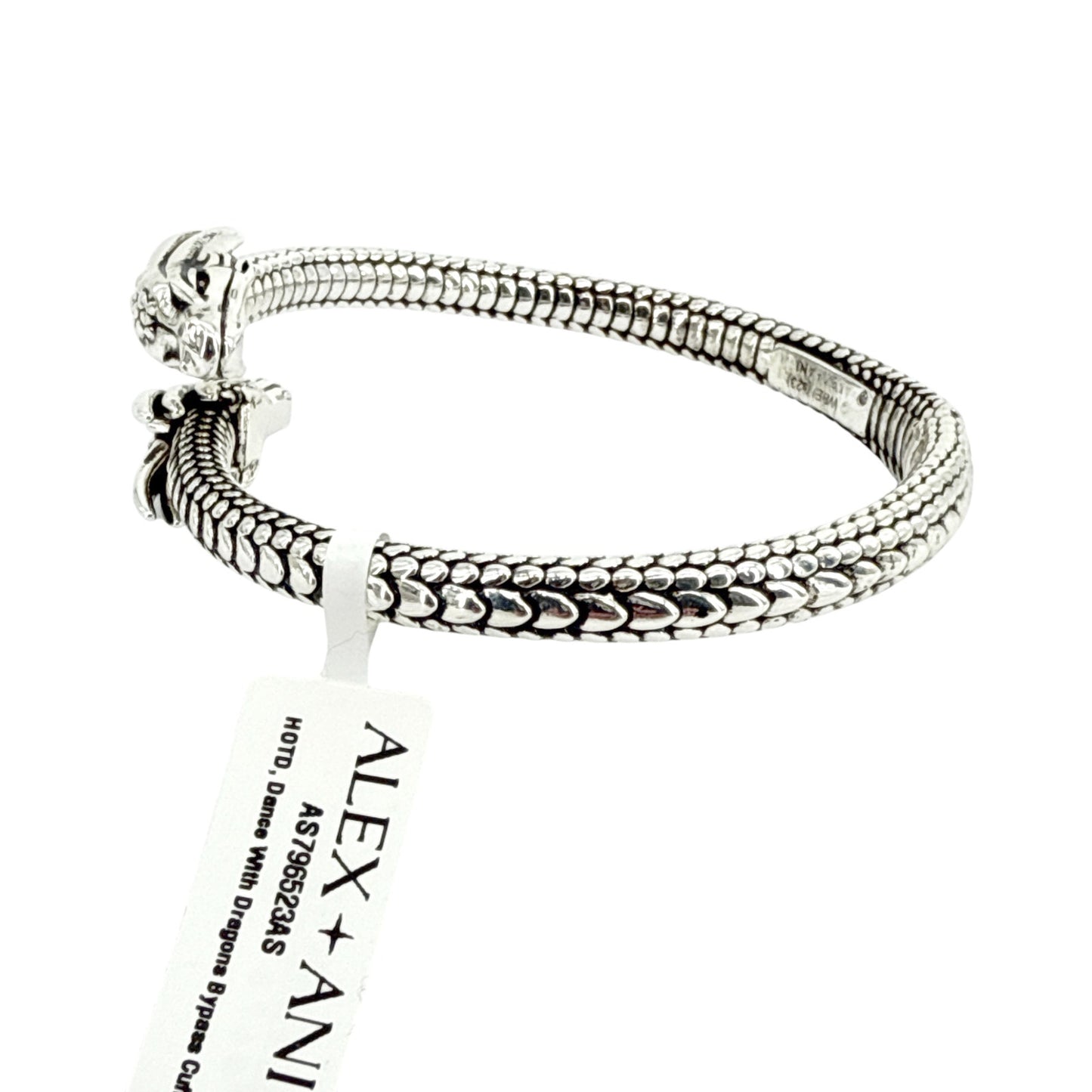 ALEX+ANI House of the Dragon™ Cuff Bracelet in Antiqued Silver
