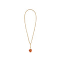 ROXANNE ASSOULIN The Mini Puffy Heart Necklace in Gold & Sienna Roxanne Assoulin