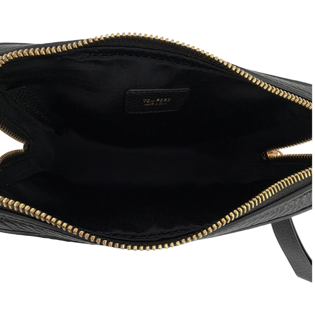 TOM FORD Medium Leather Cosmetics Case in Black Tom Ford