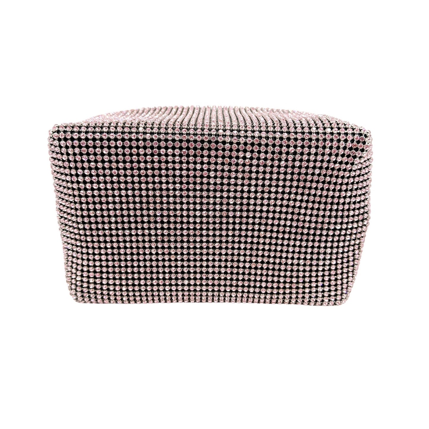 EERA Moon Bag Crystal Mesh Pink | Black Snap Hook