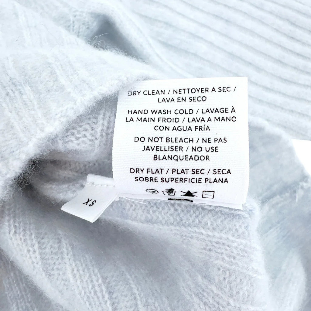 NAADAM Coastal Cashmere Cropped V-Neck Sweater XS - flyKAMP