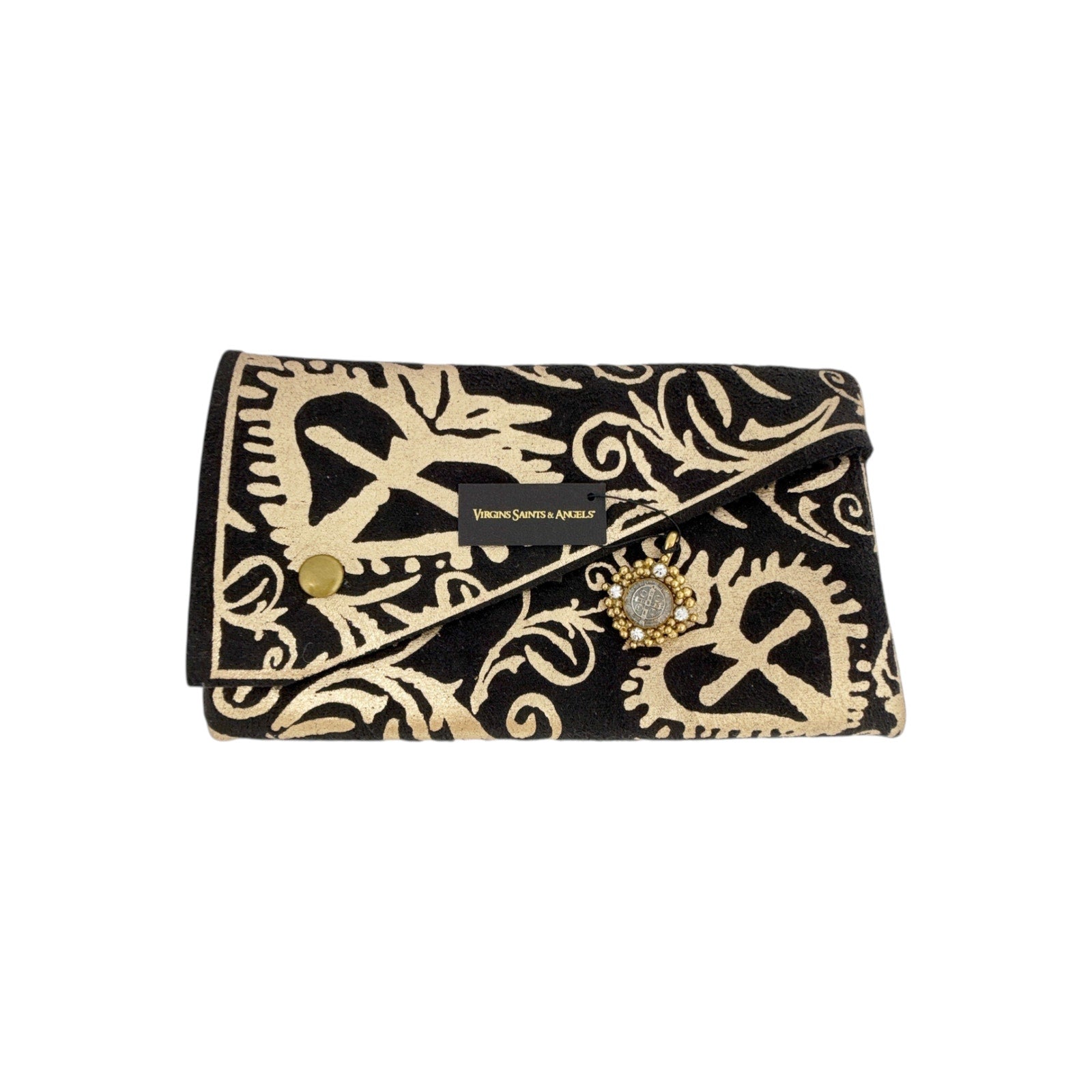 VIRGINS SAINTS & ANGELS VSA Petite Cloister San Benito Medallion in Gold Virgins Saints & Angels