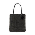 TORY BURCH Night Owl Crystal Embellished Mini Tote in Black - flyKAMP