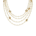 VIRGINS SAINTS & ANGELS VSA Magdalena Necklace 6mm Pearl Cream & Gold Virgins Saints & Angels