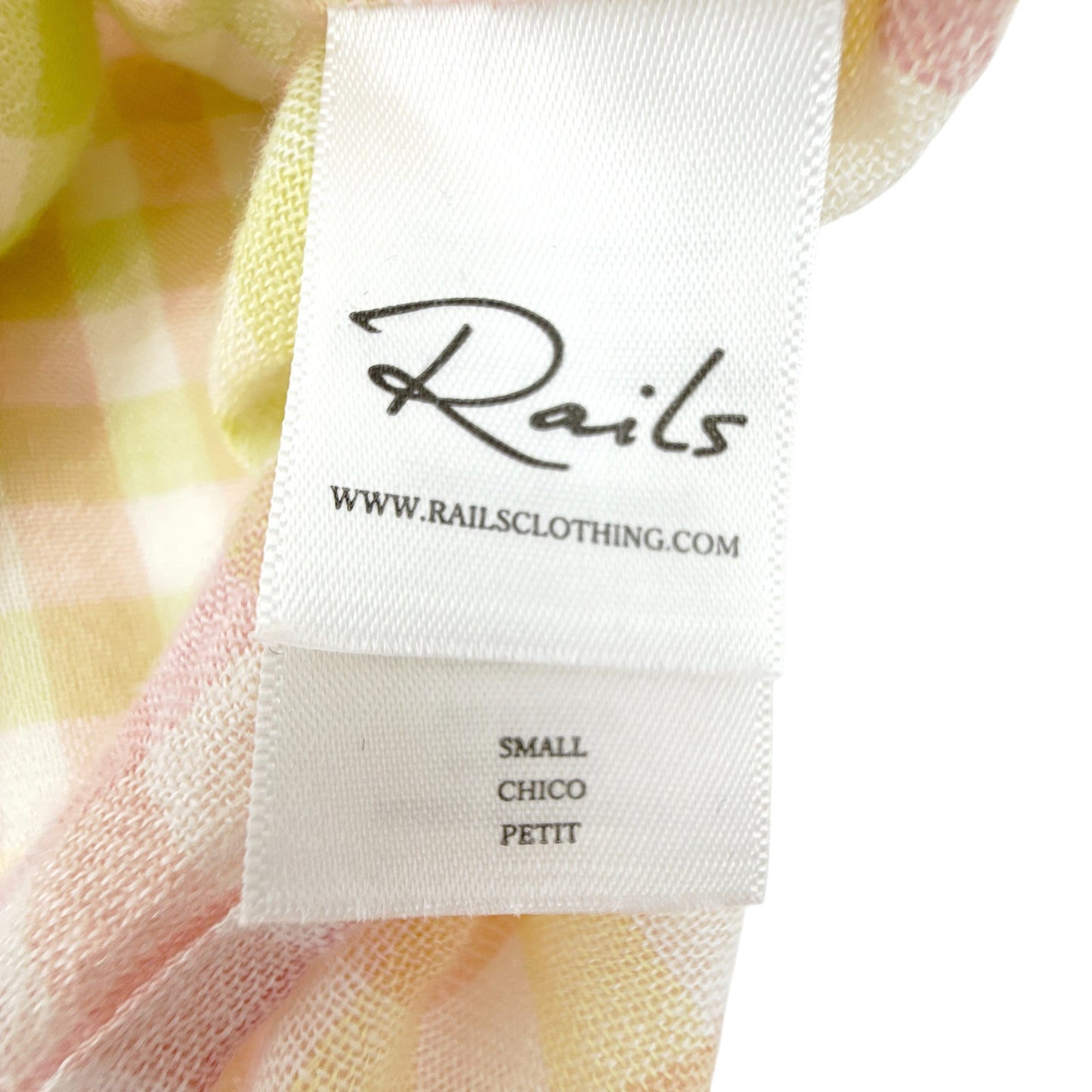 RAILS Alena SS Button Down in Lemon Raspberry S