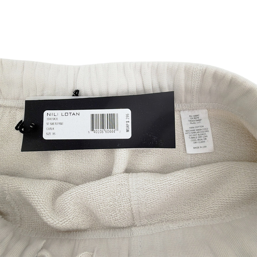 NILI LOTAN SF Sweatpant in Chalk XS Nili Lotan