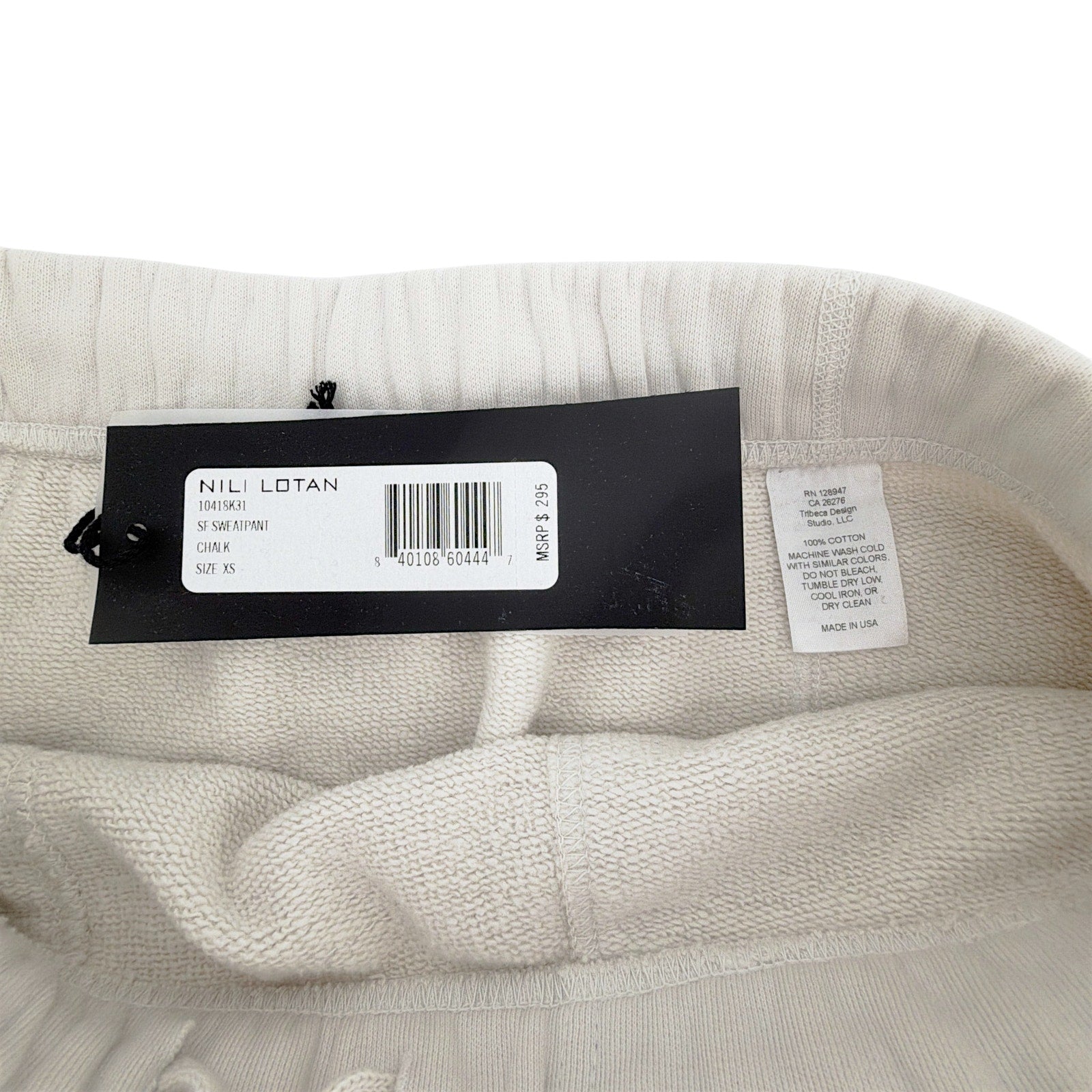 NILI LOTAN SF Sweatpant in Chalk XS Nili Lotan