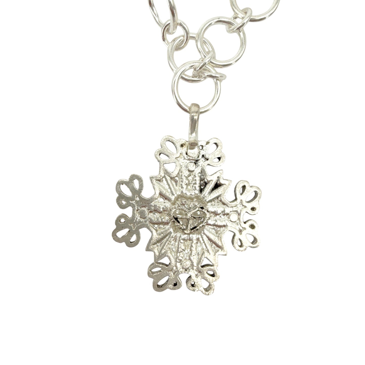 VIRGINS SAINTS & ANGELS VSA The Betty Chain with Electra Cross Medallion Silver
