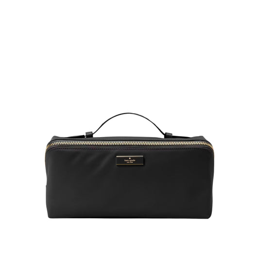 KATE SPADE New York Carter Nylon Travel Cosmetic Pouch in Black