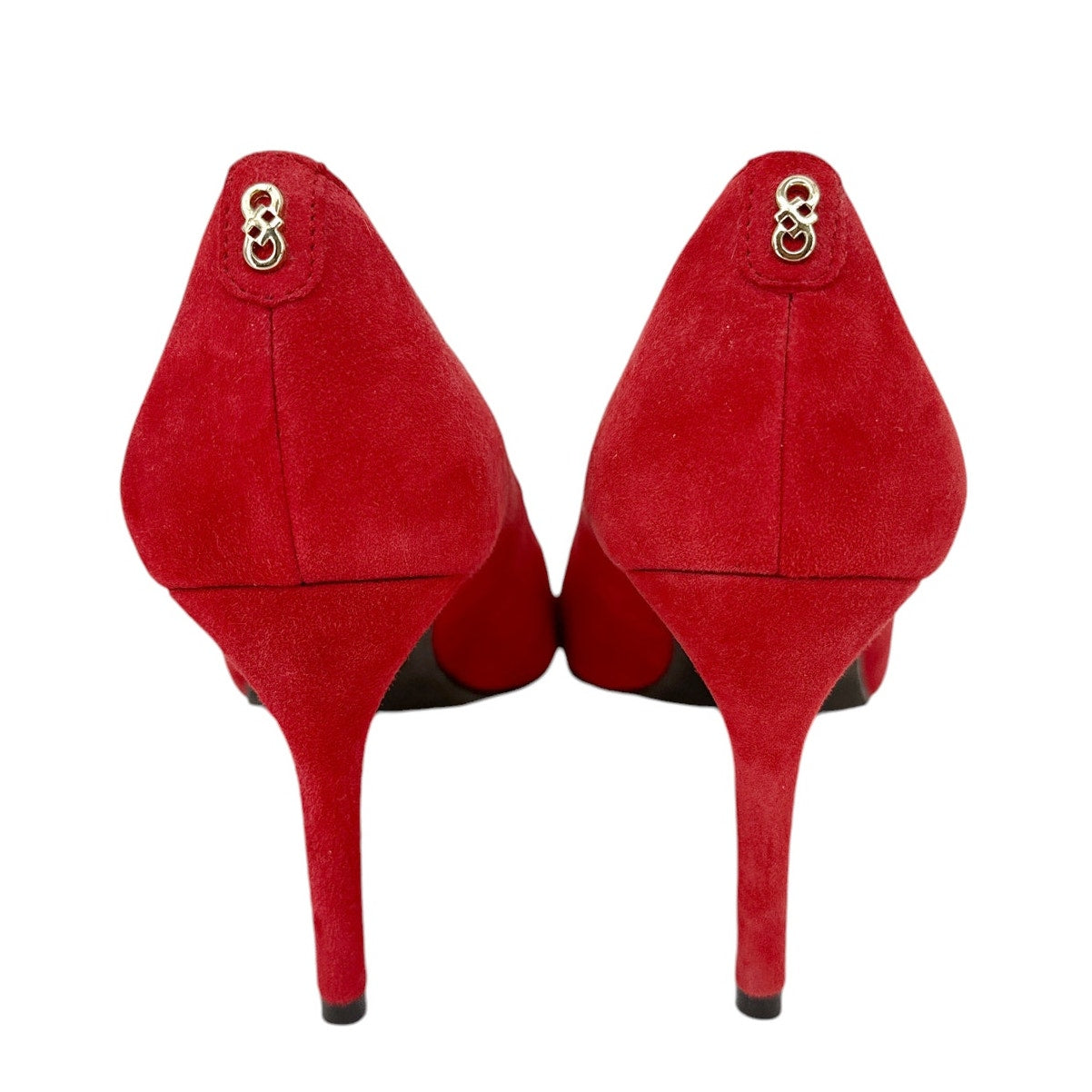 COLE HAAN Grand.OS Suede Pump in Red 6.5