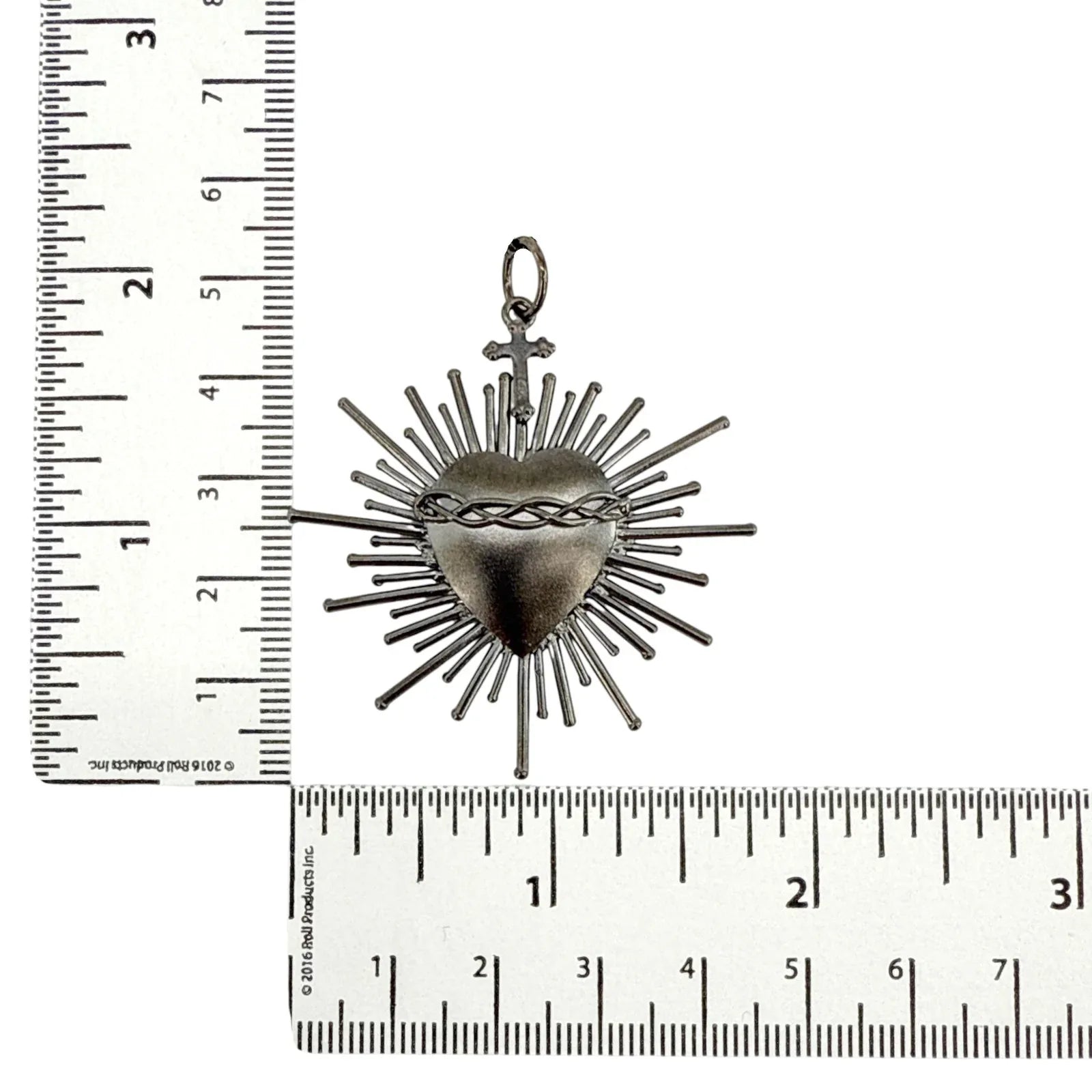 VIRGINS SAINTS & ANGELS VSA Sacred Flame Charm in Gunmetal - flyKAMP