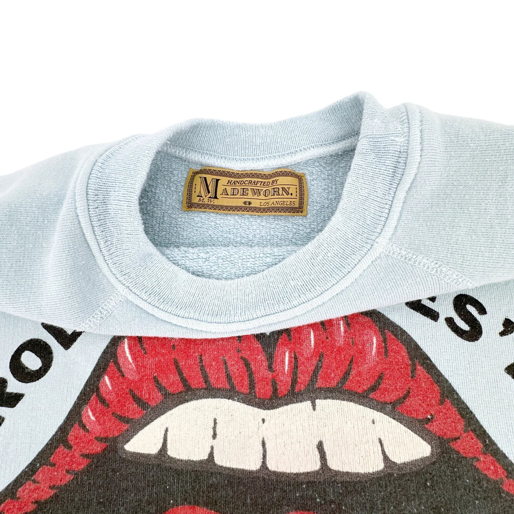 MADEWORN Rock The Rolling Stones 1975 Sweatshirt XS - flyKAMP